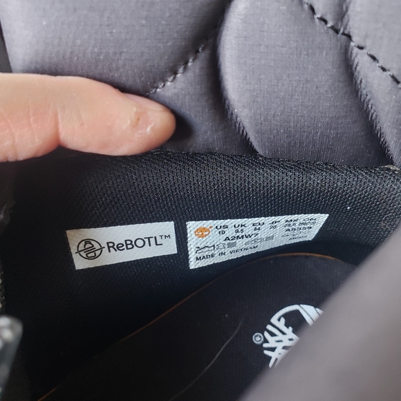 New Timberland Men's 6-Inch Premium Quilted Black Boot 400 Gram Size 10 - Picture 9 of 10